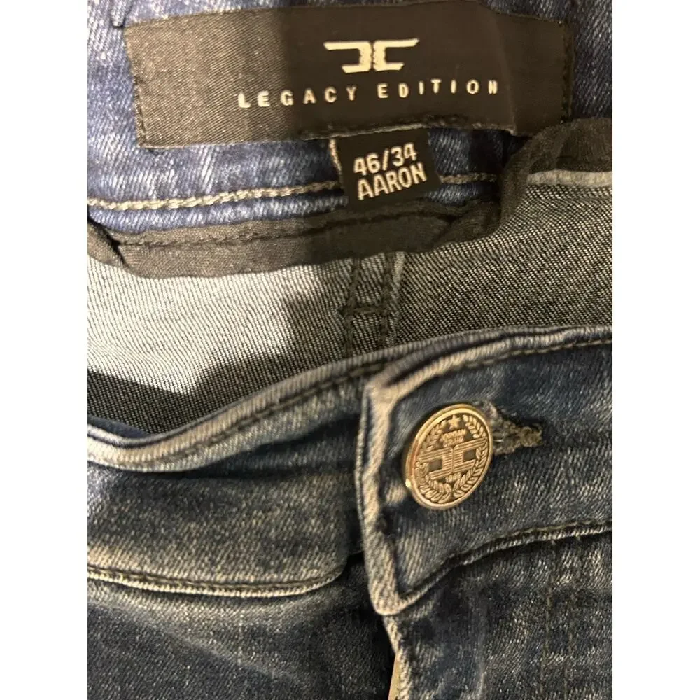 Jordan Craig Jeans Mens Legacy Edition AARON Distressed Paint Splatter sz 46/34 - Picture 3 of 9